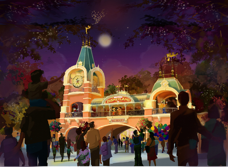 Rendering of the Shanghai Disneyland entrance (Disney)